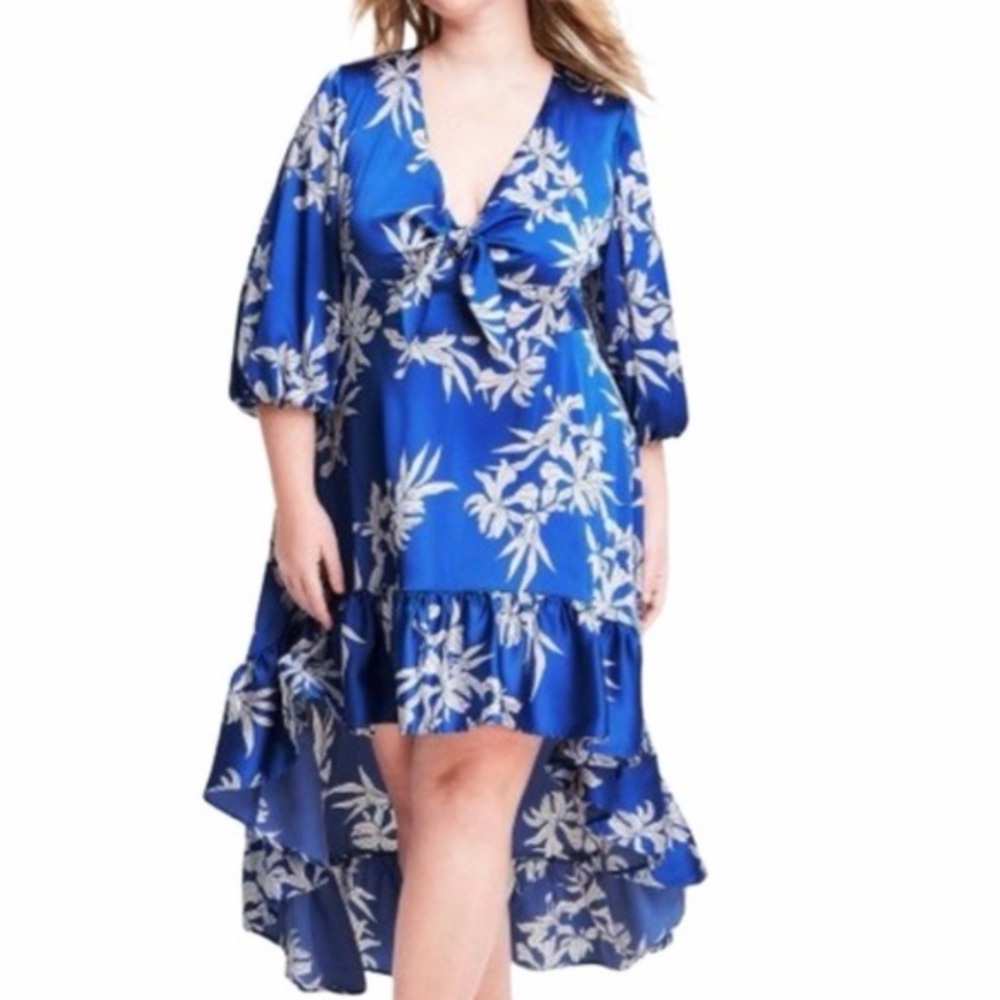 Floral Blue Dress